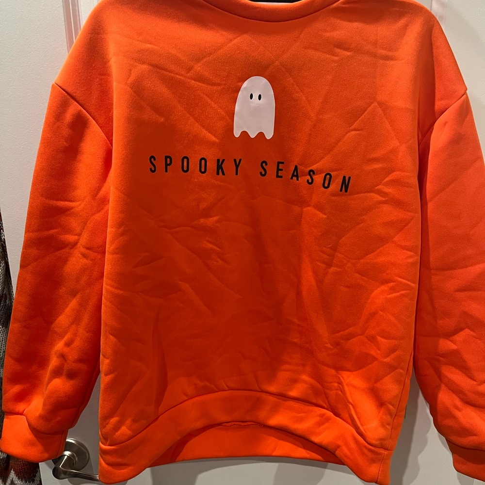 Orange 'Spooky Season' Sweatshirt